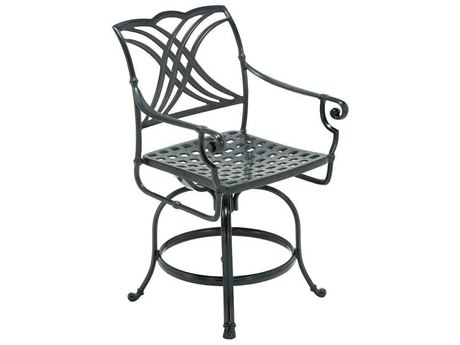 Winston Coronado Cast Aluminum Metal Arm Swivel Counter Stool