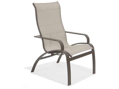Winston Evolution Sling Aluminum Ultimate High Back Arm Dining Chair