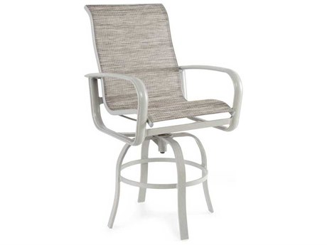 Winston Savoy Sling Aluminum Arm Swivel Bar Stool