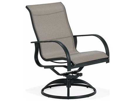 Winston Mayfair Sling Aluminum High Back Swivel Tilt Arm Dining Chair