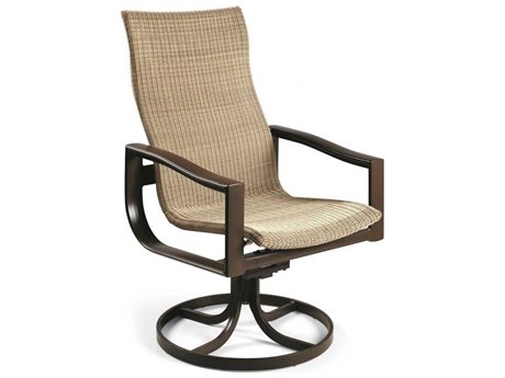 Winston Belvedere Woven Aluminum Ultimate High Back Swivel Tilt Chair