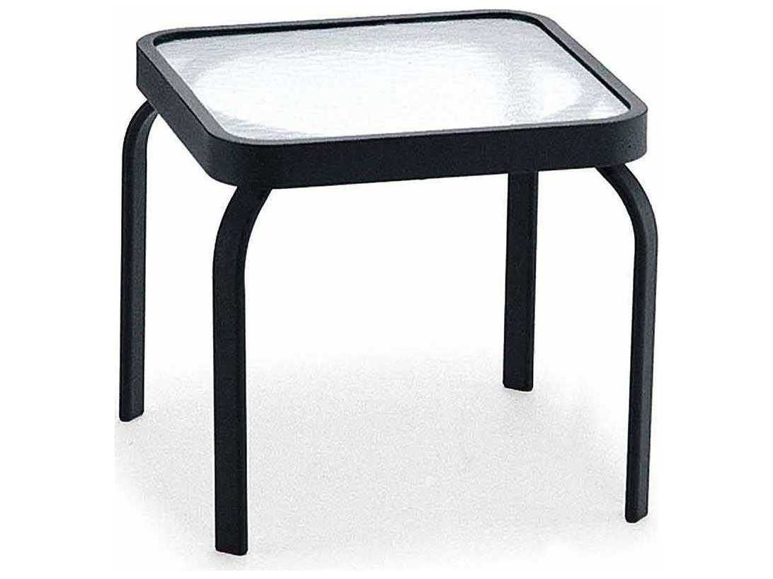Winston Obscure Glass Aluminum 18.75'' Square End Table M9207G