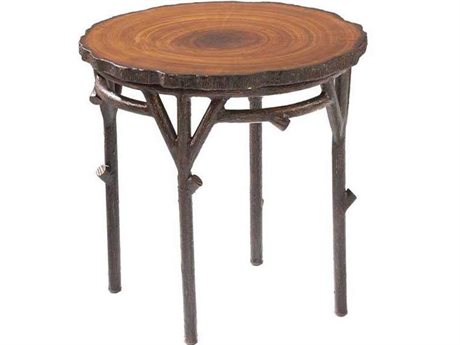 Whitecraft Chatham Run Heartwood 22 Round Faux Top End Table