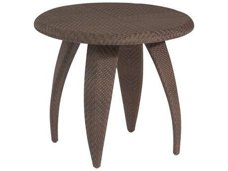 Whitecraft Bali Wicker 27 Round Woven Top End Table