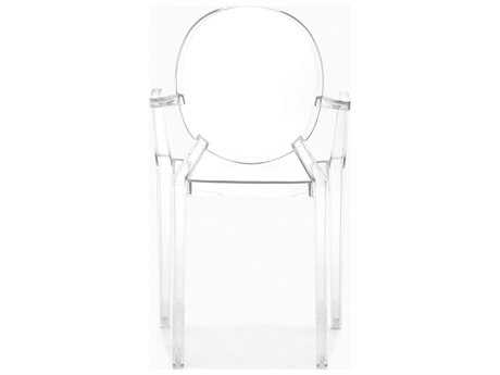Zuo Outdoor Anime Polycarbonate Dining Chair Transparent (Sold in 4)