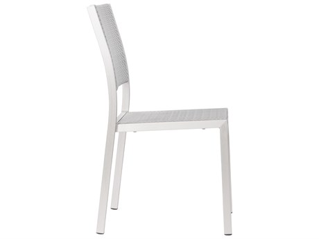 Zuo Outdoor Metropolitan Aluminum Polyurethane Dining Armless Chair (Sold in 2)