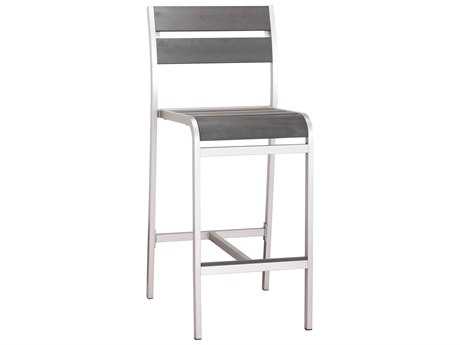 Zuo Outdoor Megapolis Aluminum Faux Wood Bar Armless Chair (Sold in 2)
