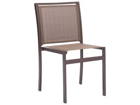 Zuo Outdoor Mayakoba Aluminum Mesh Dining Chair in Brown (Sold in 2)