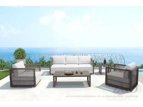 Zuo Outdoor Coronado Aluminum Wicker Lounge Set