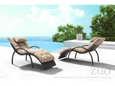 Zuo Outdoor Eggertz Beach Aluminum Wicker Lounge Set