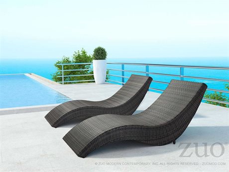 Zuo Outdoor Hassleholtz Beach Aluminum Wicker Lounge Set