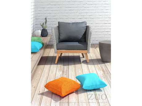 Zuo Outdoor Grace Bay Acacia Wood Wicker Lounge Set