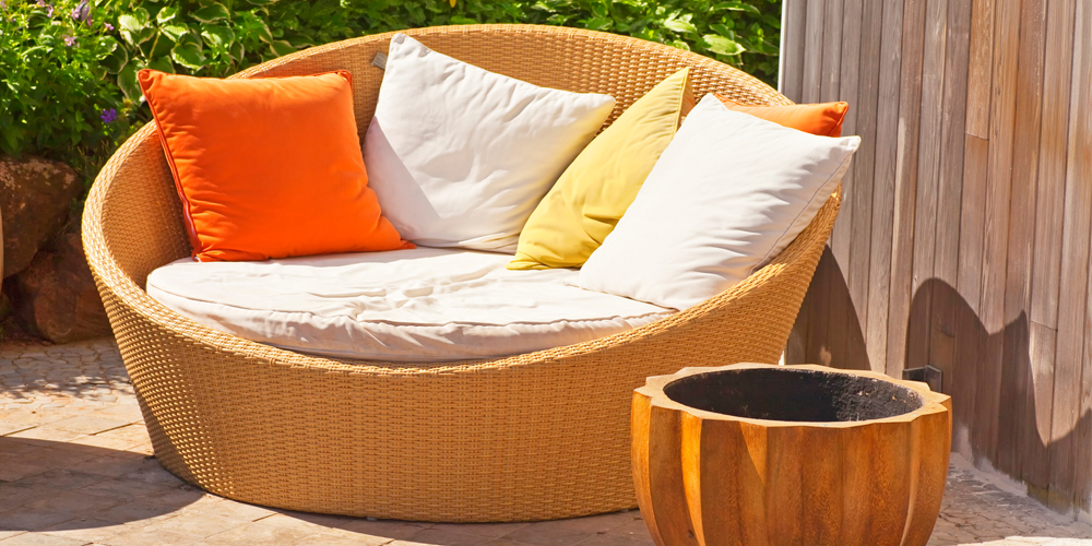 yellow small armchair