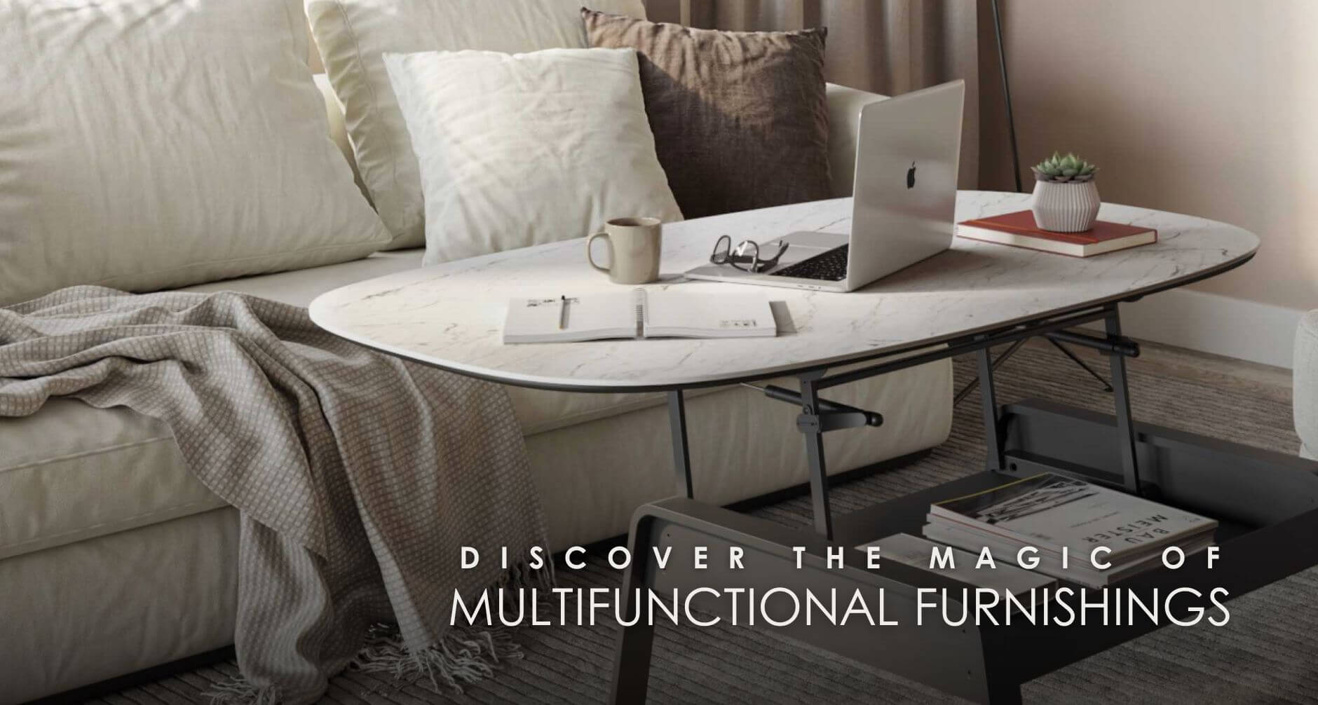 Unlock the potential of your space with multifunctional furnishings! From sleek coffee tables doubling as workspaces to sofas that seamlessly transform into beds, these savvy solutions blend style with practicality.