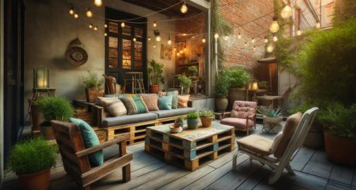 Transform your outdoor space by repurposing old furniture. Get creative and have the most modern patio look.