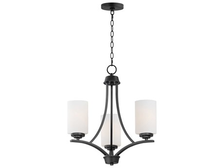 Maxim Lighting Shelter 3-Light Black Chandelier