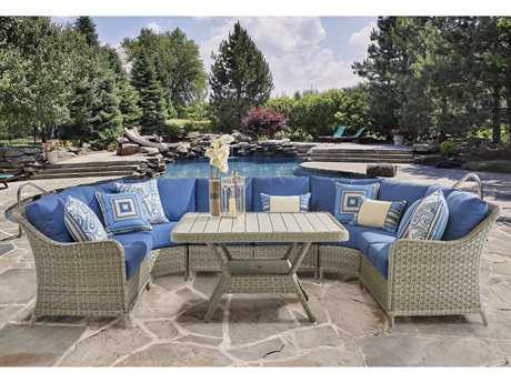 South Sea Outdoor Mayfair 3-Piece Sectional Seating Set in Pebble CODE:UNIV10  for 10% Off