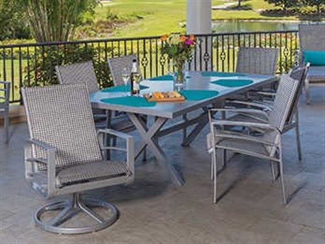 Windward Design Group Skyway II Sling Aluminum Dining Set