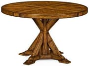 Jonathan Charles Casual Dining 42 Round Extending Dining Table 495542-42D-DST  - Douds Furniture