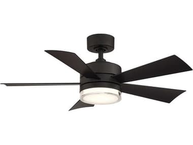 Modern Forms Wynd Matte Black 42'' Wide LED Indoor / Outdoor Ceiling Fan MOFFRW180142LMB