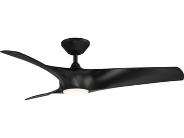 Modern Forms Zephyr Matte Black 52'' Wide LED Indoor / Outdoor Ceiling Fan MOFFRW200652LMB