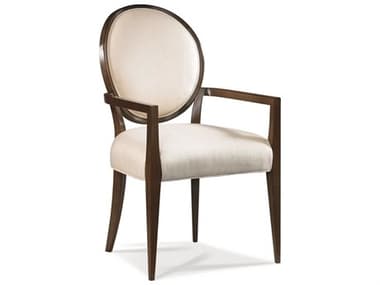 Hickory White Stratos Katie Beech Wood Brown Fabric Upholstered Arm Dining Chair - Sable Finish / Fabric 2898-06 HIW5316353OBX