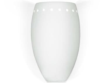 A19 Islands Of Light Grenada 9" Tall 1-Light White Wall Sconce A11503