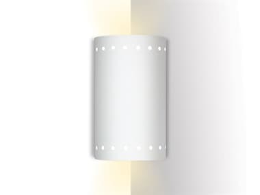 A19 Islands Of Light Melos 9" Tall 1-Light White Corner Wall Sconce A1207CNR
