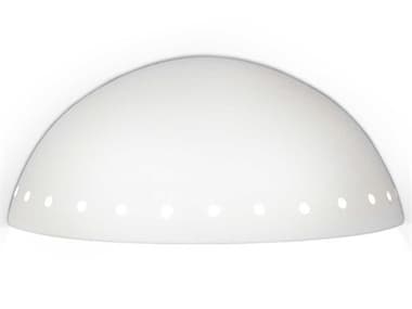 A19 Islands Of Light Cyprus 4" Tall 1-Light White Wall Sconce A1305D