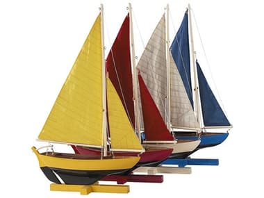 Authentic Models Yellow / Red / White / Blue Sunset Sailors (Set of 4) A2AS170
