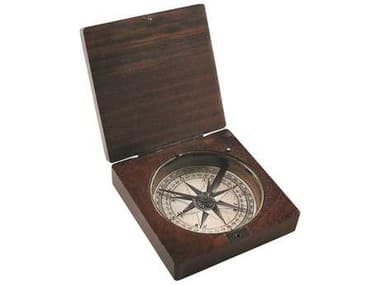 Authentic Models Nautical Lewis & Clark Compass Honey Distressed French Decorative Accent A2CO009