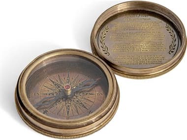 Authentic Models Bronze Antique Pocket Compass A2CO036