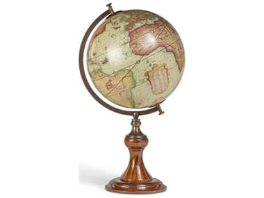 Authentic Models Bronzed / Multi-colored / Honey Distressed French Mercator 1541 Globe A2GL002D