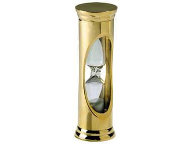 Authentic Models Nautical Brass 3 Minute Sandglass Gold Decorative Accent A2HG001