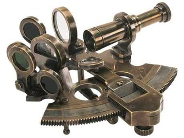 Authentic Models Nautical Bronze Pocket Sextant Bronzed Decorative Accent A2KA030