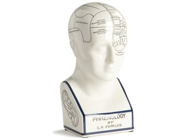 Authentic Models White / Polished 8'' High Phrenology Head A2MG024