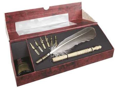 Authentic Models Museum Feather Pen Set Decorative Accent A2MG118