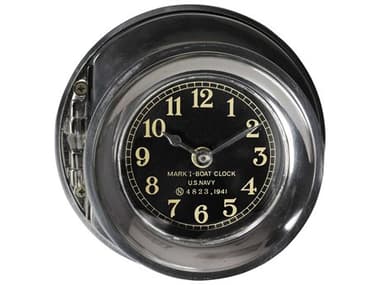 Authentic Models Silver / Polished Navy Desk Clock A2SC048