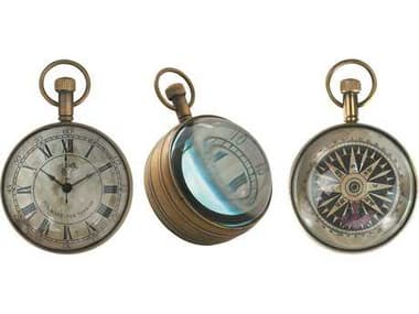 Authentic Models Museum The Eye Of Time Bronze Distressed Clock A2SC050