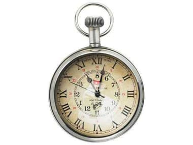 Authentic Models Nautical Savoy Pocket Watch Silver Clock A2SC057