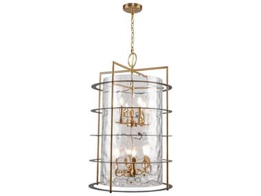 Artcraft Burford 12-Light Brass Black Chandelier ACAC11812BB