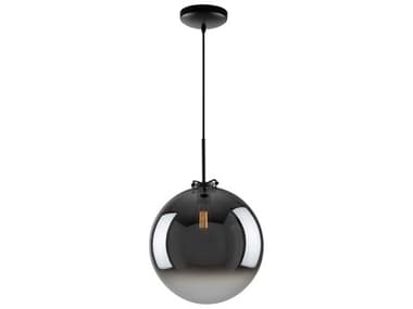 Artcraft Orsa 1-Light Mirror Glass Black Globe Pendant ACAC11901BK