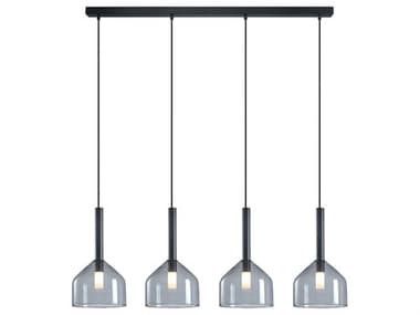 Artcraft Kali 43" 4-Light Black Island Pendant ACAC11954BK