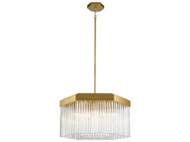 Artcraft Emma 7-Light Brushed Brass Geometric Pendant ACAC12063BR