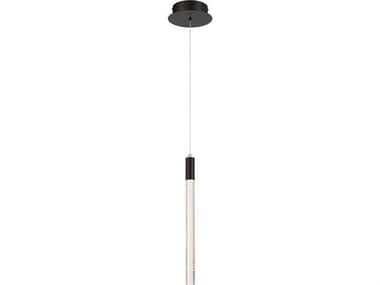 Artcraft Celine 1-Light Black Cylinder Mini Pendant ACAC12141BK