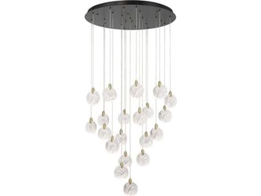 Artcraft Snowflake 20-Light Satin Brass Pendant ACAC12155BB