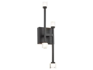 Artcraft Batton 4-Light Black Glass LED Wall Sconce ACAC6643BK
