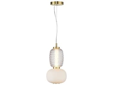 Artcraft Cyra 6" 1-Light Brass Mini Pendant ACAC6701BR