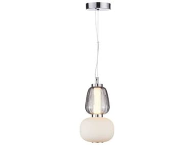 Artcraft Cyra 6" 1-Light Chrome Mini Pendant ACAC6701SM