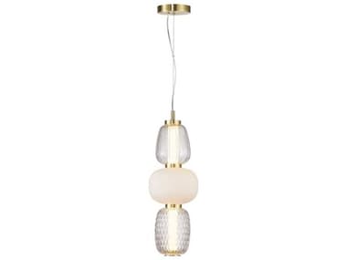 Artcraft Cyra 6" 1-Light Brass Mini Pendant ACAC6702BR